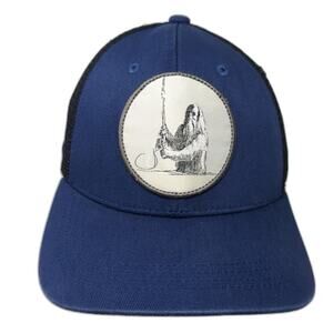 Rep Your Water Swing. Squatch. Repeat Trucker Hat Blue One Size Outdoor